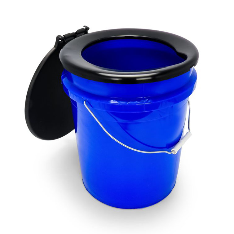 Camping toilet best sale bucket with lid